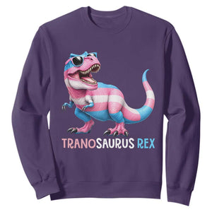Transaurus Rex Transgender Pride Sweatshirt Funny Dinosaur Lover TS12 Purple Print Your Wear