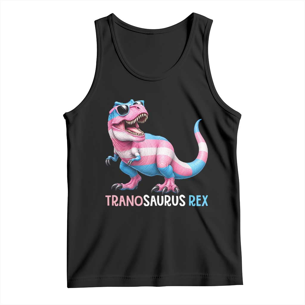 Transaurus Rex Transgender Pride Tank Top Funny Dinosaur Lover TS12 Black Print Your Wear