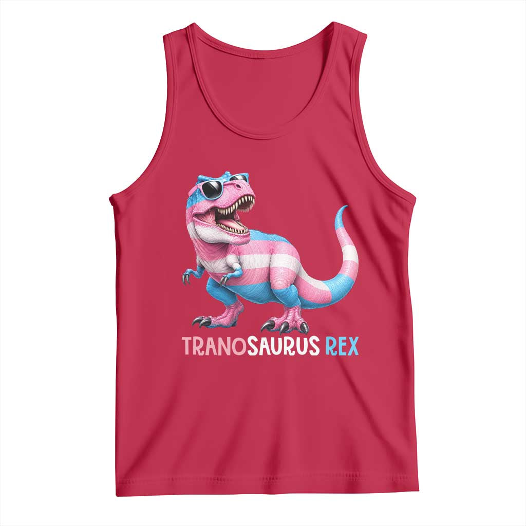 Transaurus Rex Transgender Pride Tank Top Funny Dinosaur Lover TS12 Red Print Your Wear