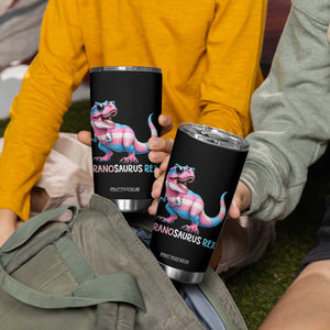Transaurus Rex Transgender Pride Tumbler Cup Funny Dinosaur Lover TS12 Print Your Wear