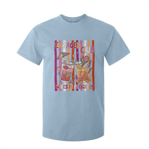 Engaged Club Wives In Progress T Shirt For Kid Lesbian Bachelorette Engagement Gift TS12 Light Blue Print Your Wear