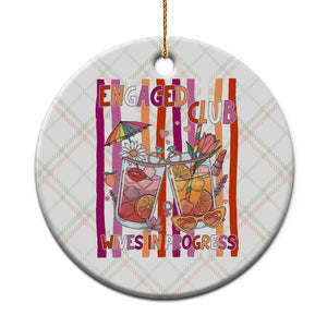 Engaged Club Wives In Progress Ceramic Ornament Lesbian Bachelorette Engagement Gift TS12 1pc Christmas Plaid Print Your Wear