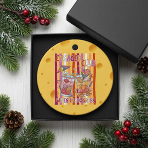 Engaged Club Wives In Progress Ceramic Ornament Lesbian Bachelorette Engagement Gift TS12 1pc Yellow Cheese Print Your Wear