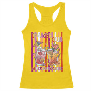 Engaged Club Wives In Progress Racerback Tank Top Lesbian Bachelorette Engagement Gift TS12 Daisy Print Your Wear