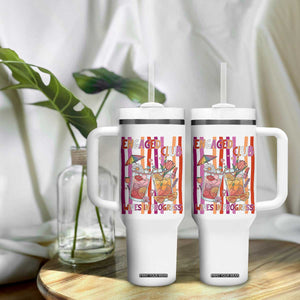 Engaged Club Wives In Progress Tumbler With Handle Lesbian Bachelorette Engagement Gift TS12 Print Your Wear