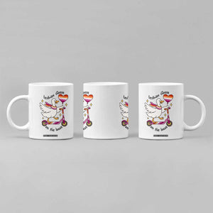 Lesbian Goose On The Loose Coffee Mug Funny LGBTQ Animal Pride Gift TS12 Print Your Wear