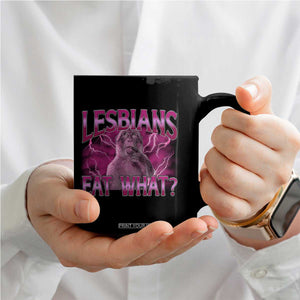 Funny Monkey Meme Lesbians Eat What Coffee Mug LGBTQ Pride Gift TS12 Print Your Wear