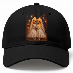 Funny Lesbian Pride Tung Tung Sahur Engagement Gift Baseball Cap TS12 Print Your Wear