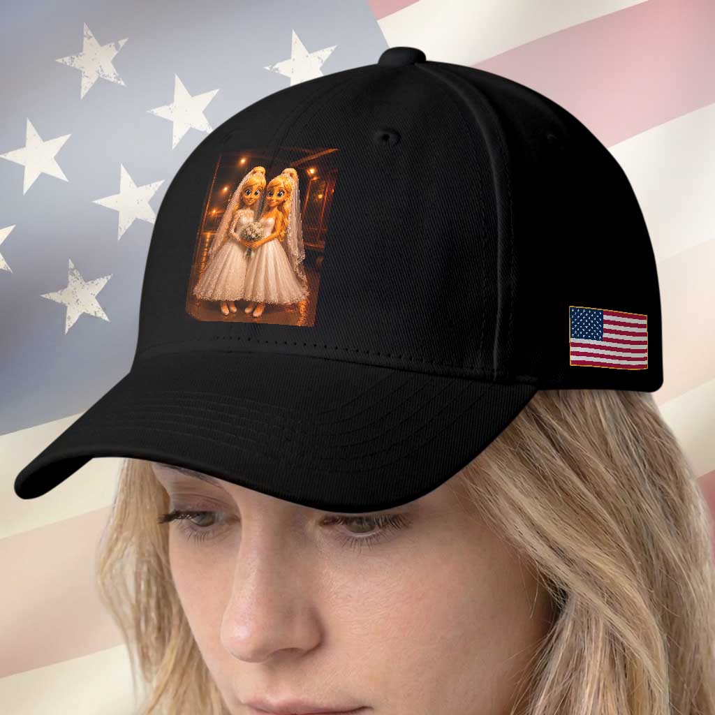 Funny Lesbian Pride Tung Tung Sahur Engagement Gift Baseball Cap TS12 Print Your Wear
