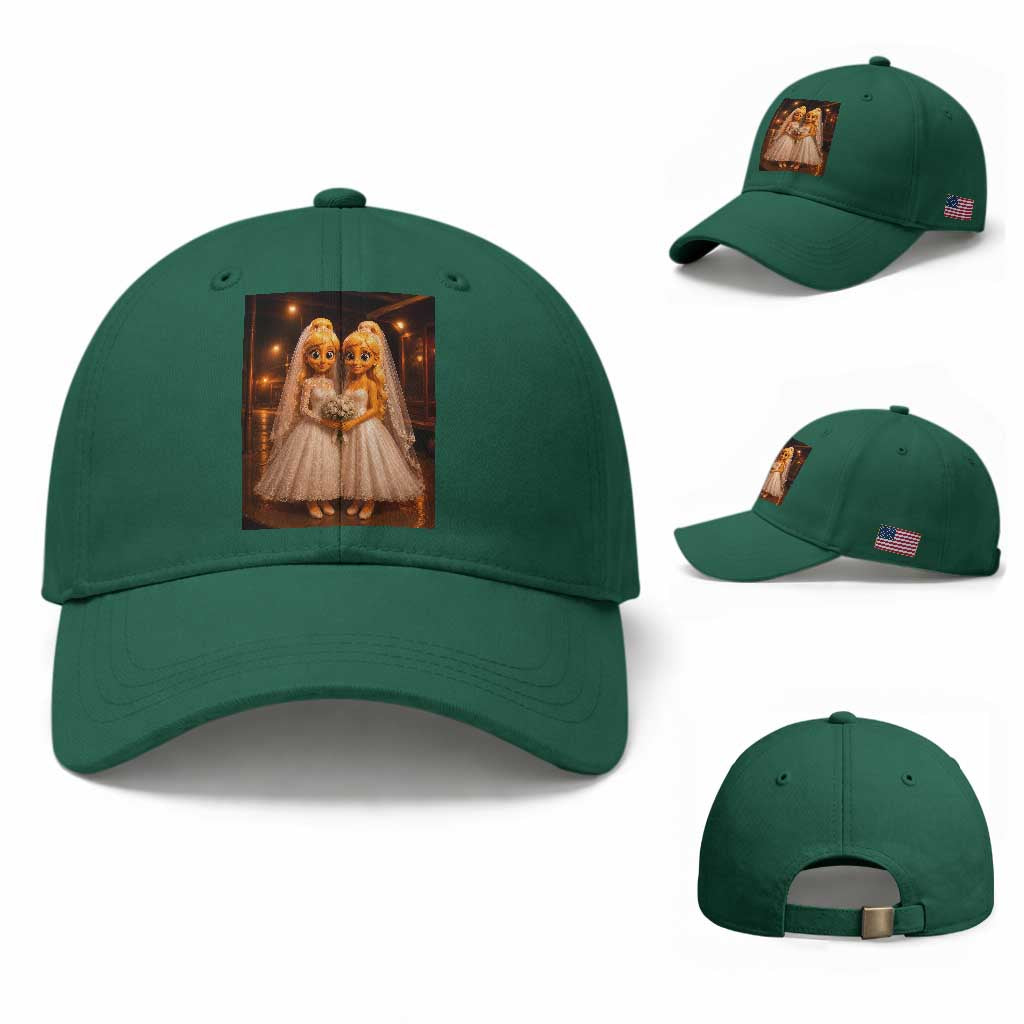 Funny Lesbian Pride Tung Tung Sahur Engagement Gift Baseball Cap TS12 Baseball Cap Universal Fit Irish Green Print Your Wear
