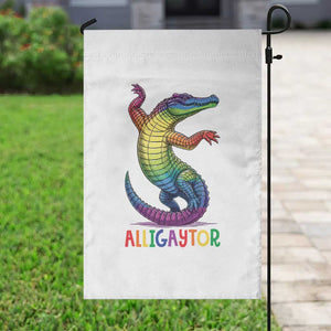 Alligaytor LGBTQ Pride Graphic Garden Flag Queer Reptile Lovers TS12 Print Your Wear
