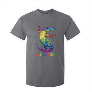 Alligaytor LGBTQ Pride Graphic T Shirt For Kid Queer Reptile Lovers TS12 Charcoal Print Your Wear