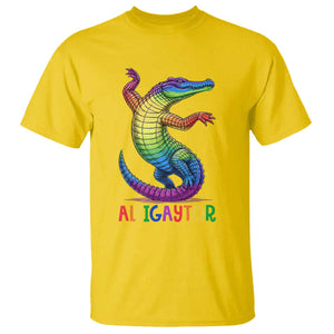 Alligaytor LGBTQ Pride Graphic T Shirt Queer Reptile Lovers TS12 Daisy Print Your Wear