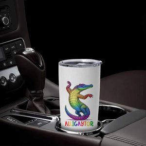 Alligaytor LGBTQ Pride Graphic Tumbler Cup Queer Reptile Lovers TS12 Print Your Wear