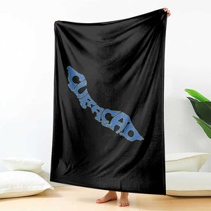 Curacao Flag Map Pride Throw Blanket Proud Curacaoan Heritage Gift TS12 Print Your Wear