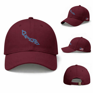 Curacao Flag Map Pride Baseball Cap Proud Curacaoan Heritage Gift TS12 Baseball Cap Universal Fit Maroon Print Your Wear