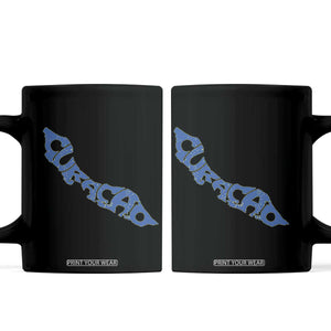 Curacao Flag Map Pride Coffee Mug Proud Curacaoan Heritage Gift TS12 Black Print Your Wear
