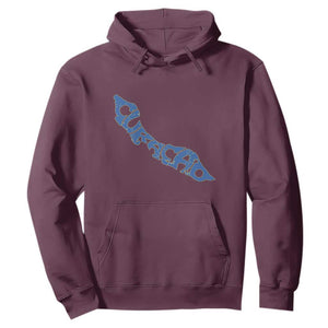 Curacao Flag Map Pride Hoodie Proud Curacaoan Heritage Gift TS12 Maroon Print Your Wear