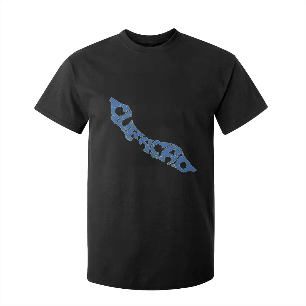 Curacao Flag Map Pride T Shirt For Kid Proud Curacaoan Heritage Gift TS12 Black Print Your Wear
