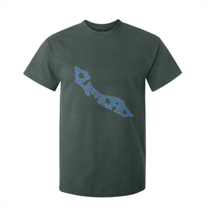 Curacao Flag Map Pride T Shirt For Kid Proud Curacaoan Heritage Gift TS12 Dark Forest Green Print Your Wear