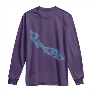Curacao Flag Map Pride Long Sleeve Shirt Proud Curacaoan Heritage Gift TS12 Purple Print Your Wear