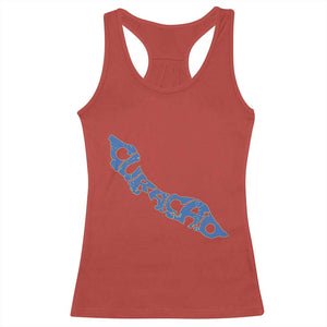 Curacao Flag Map Pride Racerback Tank Top Proud Curacaoan Heritage Gift TS12 Red Print Your Wear