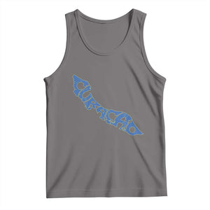 Curacao Flag Map Pride Tank Top Proud Curacaoan Heritage Gift TS12 Deep Heather Print Your Wear
