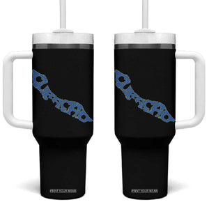 Curacao Flag Map Pride Tumbler With Handle Proud Curacaoan Heritage Gift TS12 One Size: 40 oz Black Print Your Wear