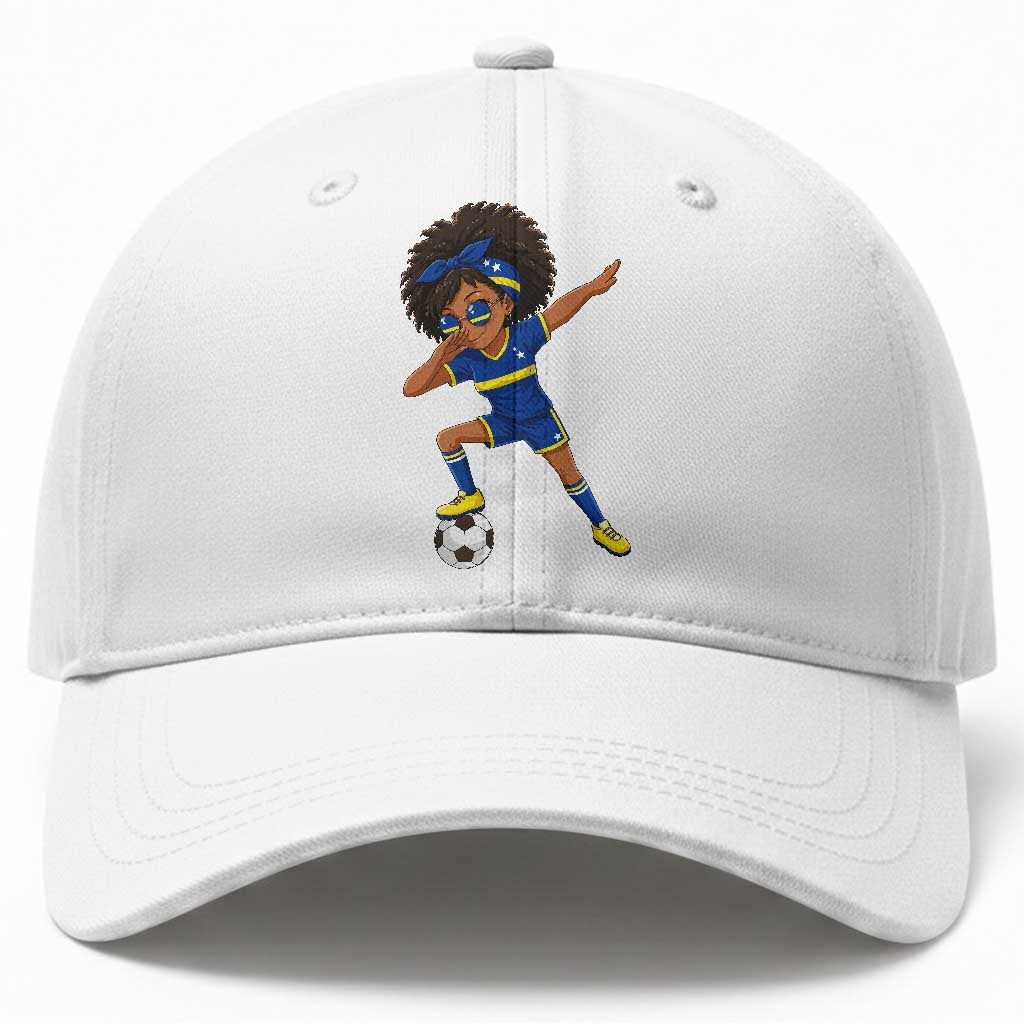 Funny Curacao Soccer Girl Baseball Cap Dabbing Football Fan Gift TS12 Print Your Wear