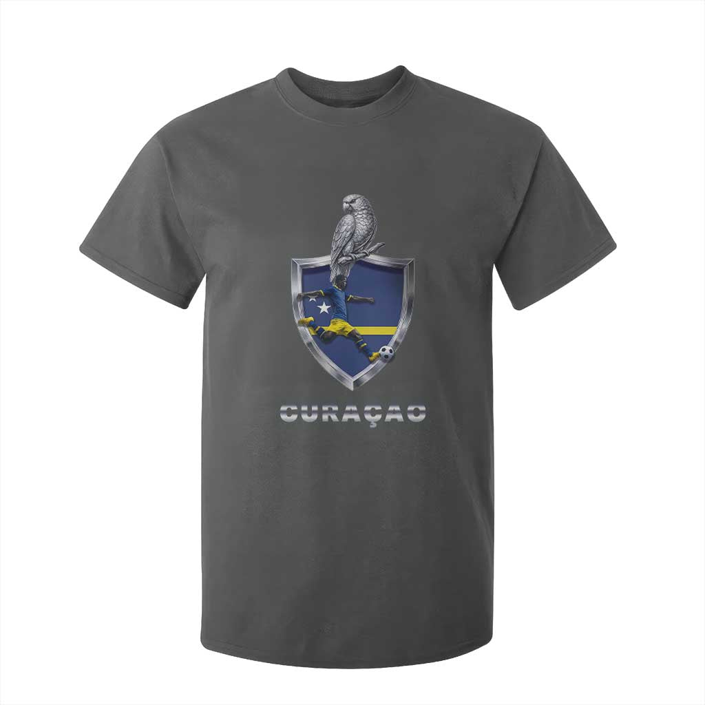 Supporting Curacao Soccer 2026 T Shirt For Kid Caribbean Team Pride Gift TS12 Dark Heather Print Your Wear