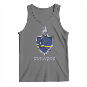 Supporting Curacao Soccer 2026 Tank Top Caribbean Team Pride Gift TS12 Black Heather Print Your Wear