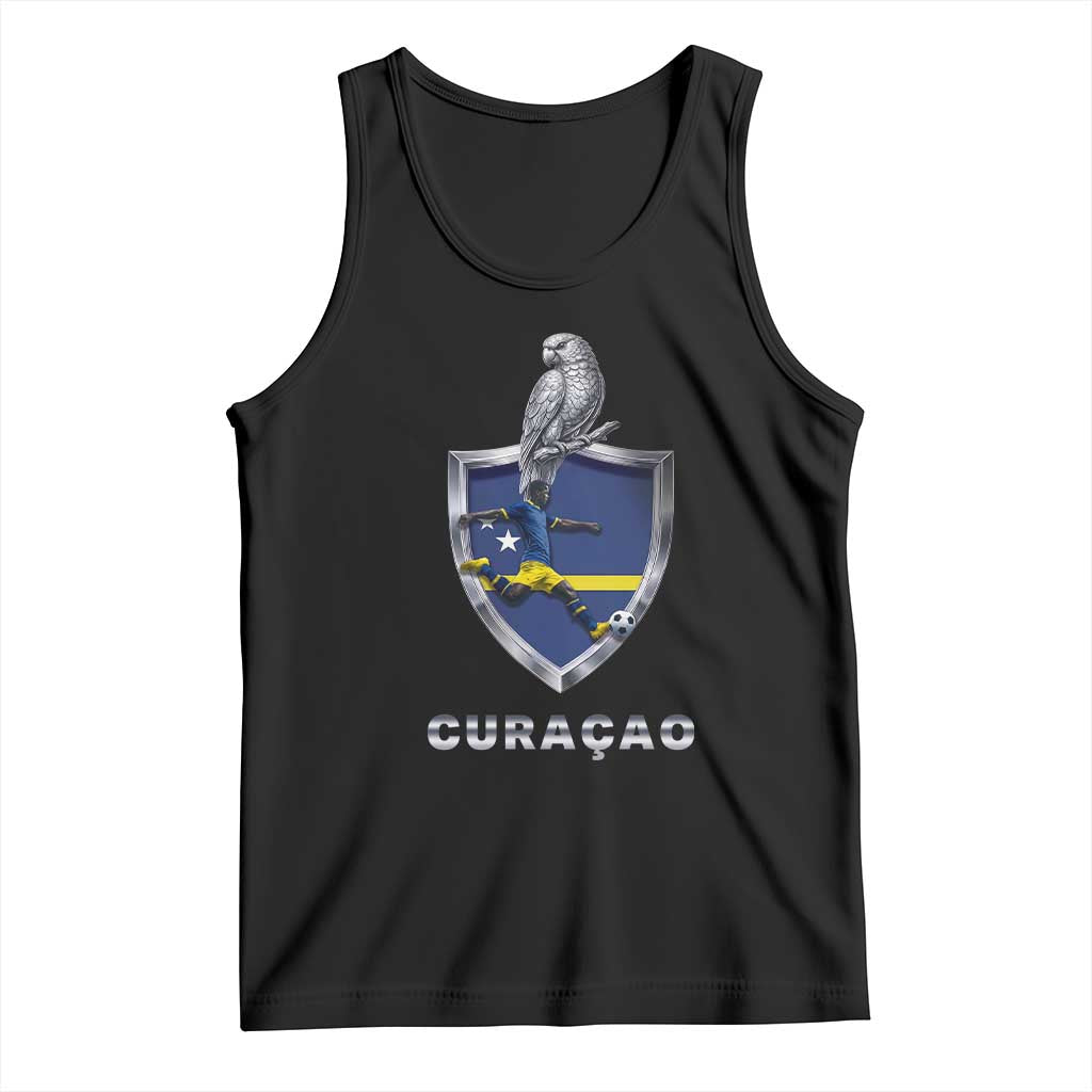 Supporting Curacao Soccer 2026 Tank Top Caribbean Team Pride Gift TS12 Black Print Your Wear