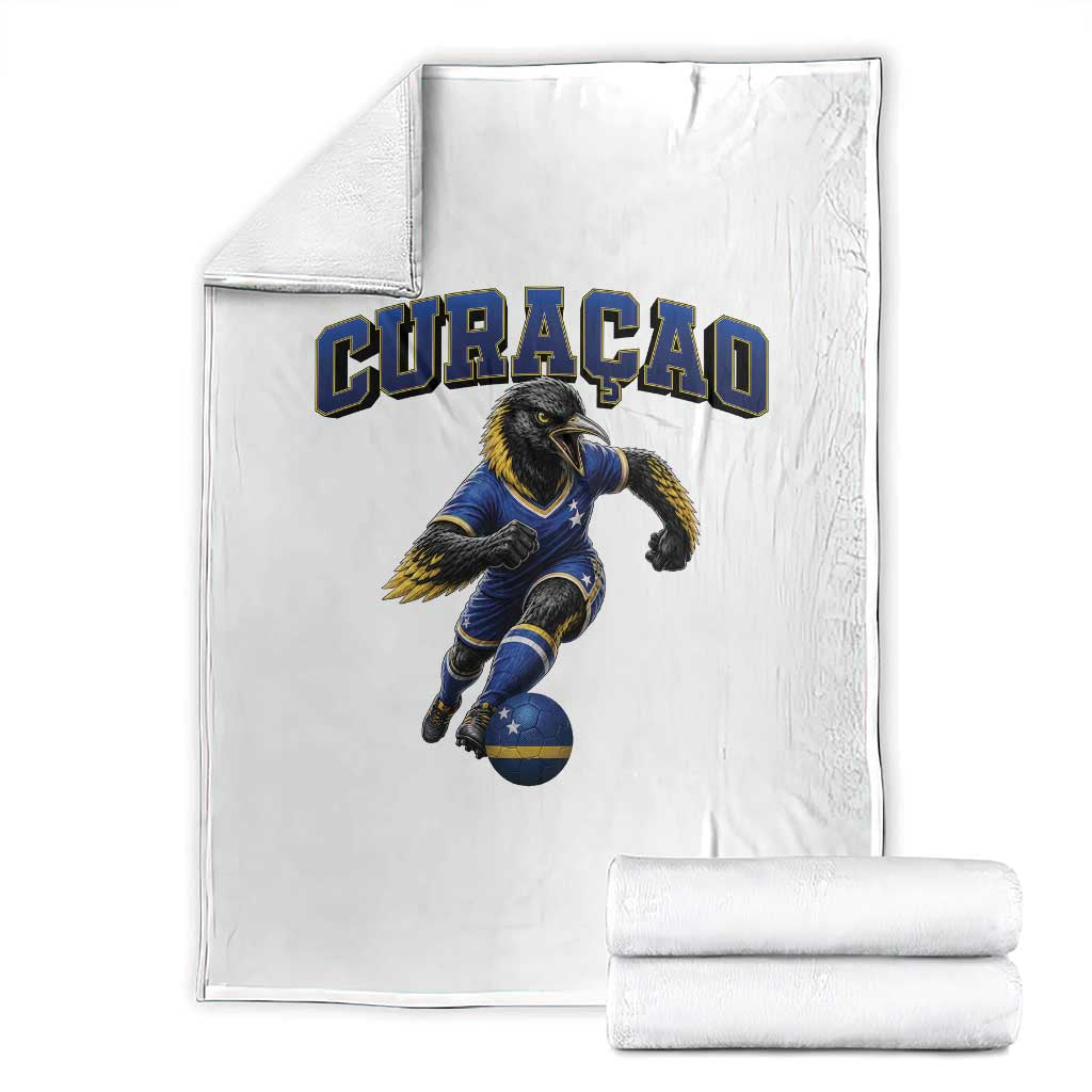 Funny Curacao Bird Soccer Lover Throw Blanket Caribbean Island Gift TS12 White Print Your Wear