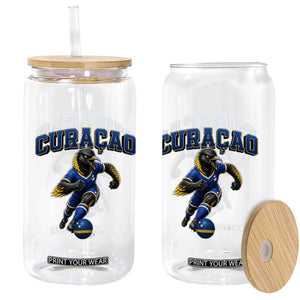 Funny Curacao Bird Soccer Lover Glass Can Caribbean Island Gift TS12 Print Your Wear