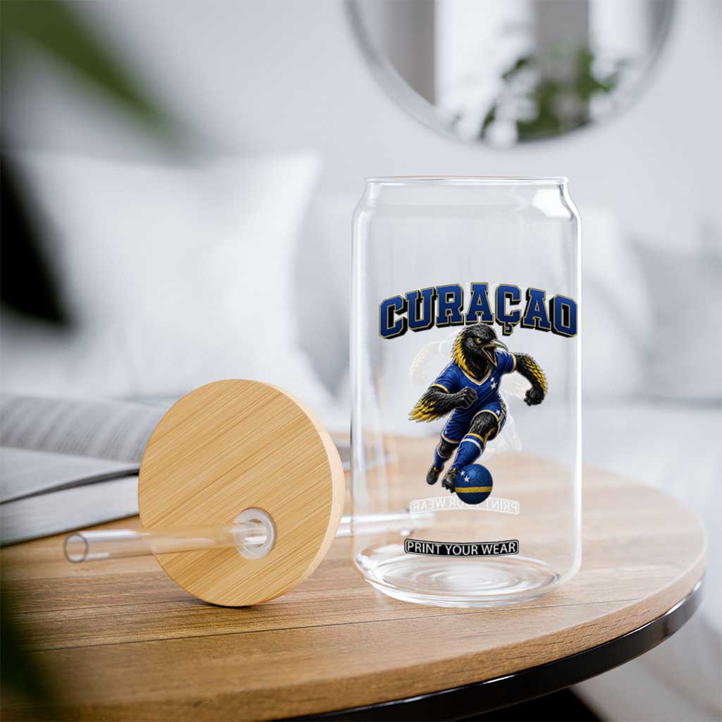 Funny Curacao Bird Soccer Lover Glass Can Caribbean Island Gift TS12 Print Your Wear
