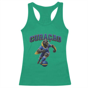 Funny Curacao Bird Soccer Lover Racerback Tank Top Caribbean Island Gift TS12 Irish Green Print Your Wear