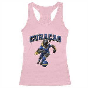 Funny Curacao Bird Soccer Lover Racerback Tank Top Caribbean Island Gift TS12 Light Pink Print Your Wear