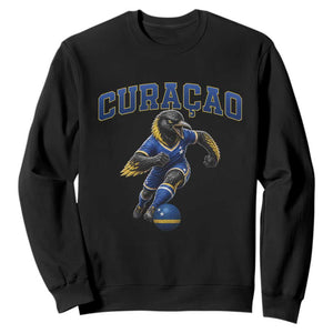 Funny Curacao Bird Soccer Lover Sweatshirt Caribbean Island Gift TS12 Black Print Your Wear
