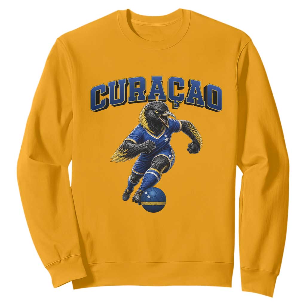 Funny Curacao Bird Soccer Lover Sweatshirt Caribbean Island Gift TS12 Gold Print Your Wear