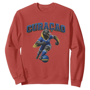 Funny Curacao Bird Soccer Lover Sweatshirt Caribbean Island Gift TS12 Red Print Your Wear