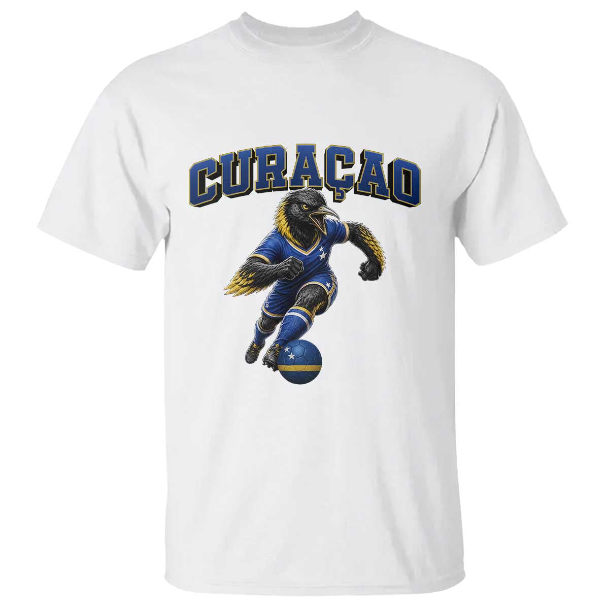 Funny Curacao Bird Soccer Lover T Shirt Caribbean Island Gift TS12 White Print Your Wear