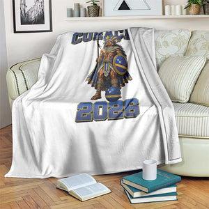 Curacao Warrior Football Fan Throw Blanket Proud Island Game Day Gift TS12 Print Your Wear
