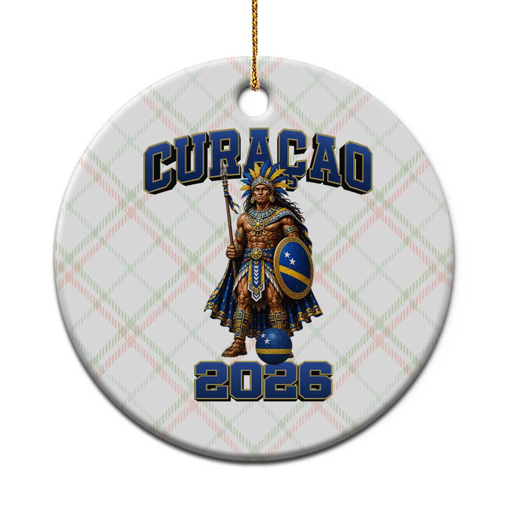 Curacao Warrior Football Fan Ceramic Ornament Proud Island Game Day Gift TS12 1pc Christmas Plaid Print Your Wear