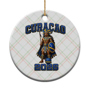 Curacao Warrior Football Fan Ceramic Ornament Proud Island Game Day Gift TS12 1pc Christmas Plaid Print Your Wear
