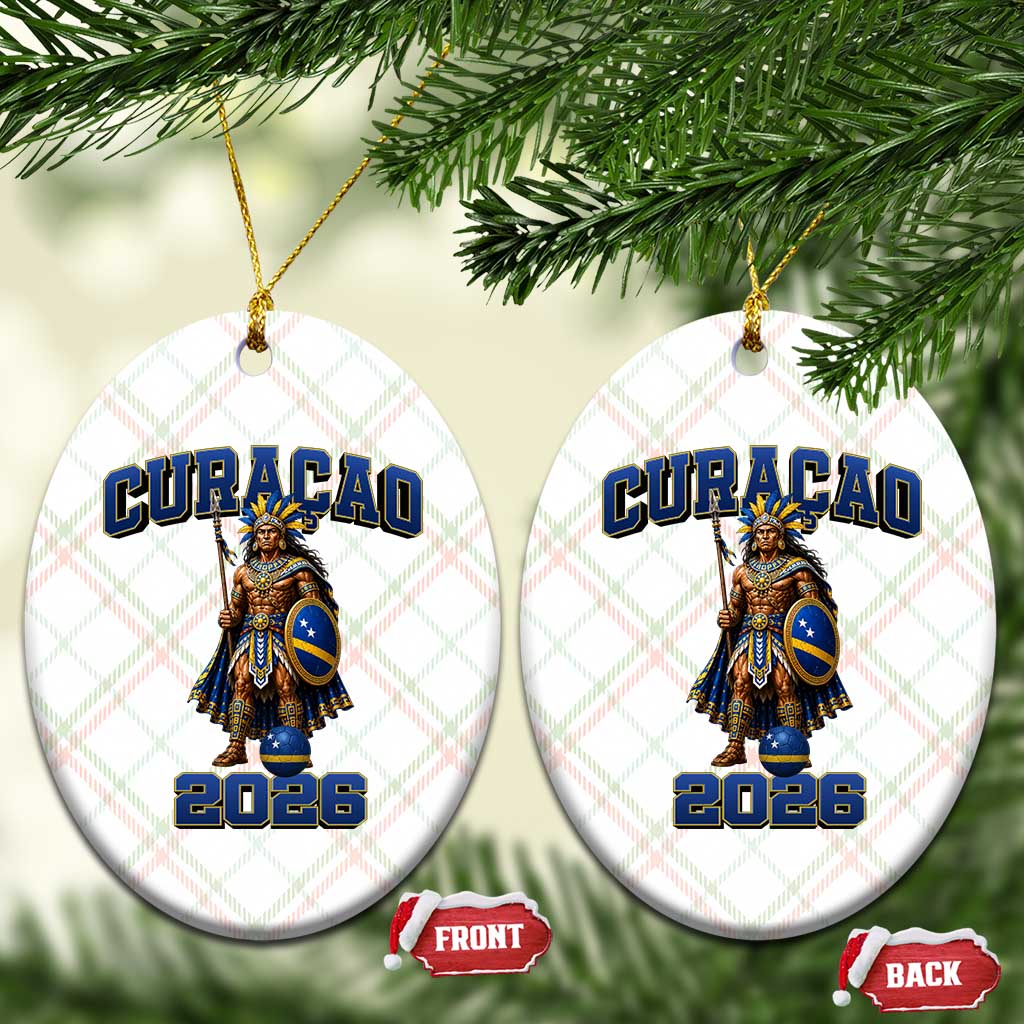 Curacao Warrior Football Fan Ceramic Ornament Proud Island Game Day Gift TS12 Print Your Wear