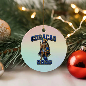 Curacao Warrior Football Fan Ceramic Ornament Proud Island Game Day Gift TS12 1pc Pastel Print Your Wear