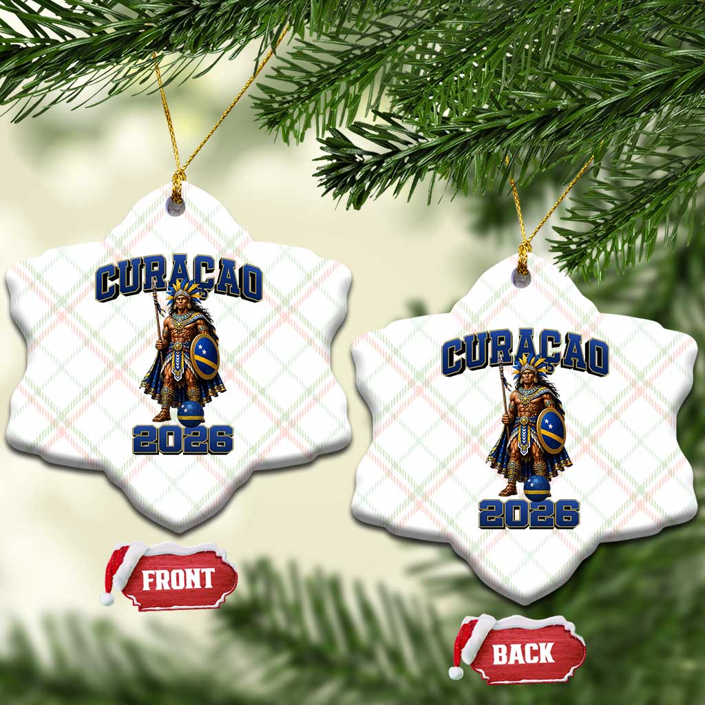 Curacao Warrior Football Fan Ceramic Ornament Proud Island Game Day Gift TS12 Print Your Wear