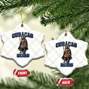 Curacao Warrior Football Fan Ceramic Ornament Proud Island Game Day Gift TS12 Print Your Wear