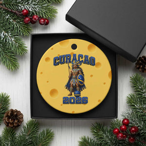 Curacao Warrior Football Fan Ceramic Ornament Proud Island Game Day Gift TS12 1pc Yellow Cheese Print Your Wear