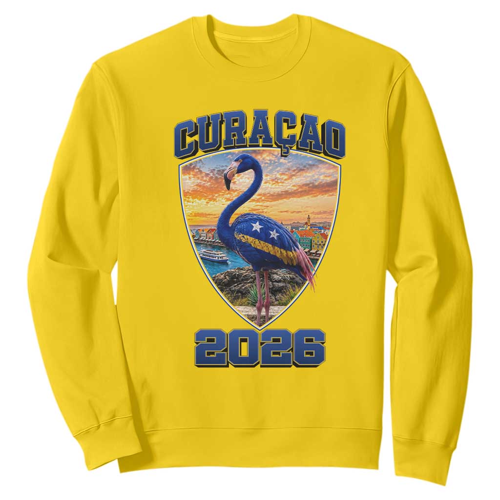 Funny Curacao Flamingo Soccer Lover Sweatshirt Caribbean Island Gift TS12 Daisy Print Your Wear